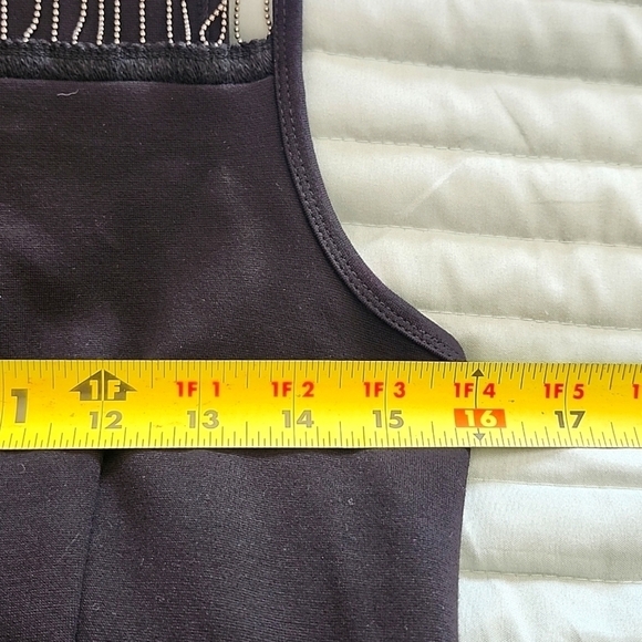 FRENCH CONNECTION Black Sleeveless Chain Detail Bodycon Dress, Size 10 - Picture 13 of 15